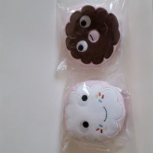 Kidrobot Donut Plush Keychain Pair